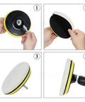 Steps to use 6 Piece 6 Inch Wool Polishing Pad Kit With M14 Drill Adapter And Hook And Loop Backing Pad For Car Detailing Glass Tile And Tire Polishing And Waxing Today.