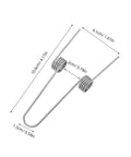 Upgrade Your Kitchen Trash Can With This 4 Piece Stainless Steel Torsion Spring Kit Featuring Dual Coil Design For Easy DIY Installation And Stable Lid Operation On Various Household Garbage Bins You Will Love This Quick Fix Solution. stainless steel torsion spring, 10.6 cm long, 2 cm coil
