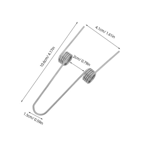 Upgrade Your Kitchen Trash Can With This 4 Piece Stainless Steel Torsion Spring Kit Featuring Dual Coil Design For Easy DIY Installation And Stable Lid Operation On Various Household Garbage Bins You Will Love This Quick Fix Solution. stainless steel torsion spring, 10.6 cm long, 2 cm coil