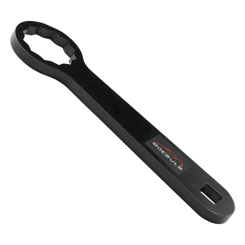 Rear Wheel Axle Torque Wrench For Harley Ultra Models, 36mm With 1/2 Inch Drive, Belt Tension Adjustment And Rear Wheel Alignment Tool, Black