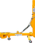 Auto Body Collision Repair Frame Machine With 7700 Lbs Loading Capacity And 60KN Pulling Power, heavy-duty metal frame in yellow.