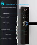 Rock Solid Smart Door Lock With Built In Doorbell And Hassle Free Fingerprint Password Card Keypad Entry C Grade Digital Deadbolt options