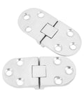 Tough As Nails Heavy Duty Door Hinges Crafted From Premium 316 Stainless Steel Boasting Mirror Polish Shine And Marine Grade Saltwater Shielding. Pack of 2, 66x30mm.