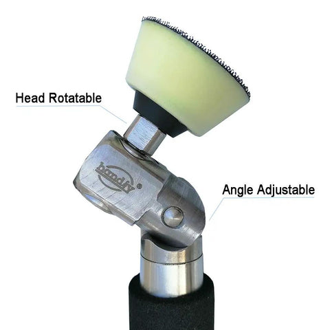 Handheld Bowl Sander For Wood Turning On Lathe With Rotatable Spindle Head 2 Inch And 3 Inch Sanding Discs Smooth Finish