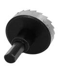 Close-up of 38mm hole saw from 38Mm Hole Saw Set With 6Mm Pilot Drill Bits 70Mm Long HSS Spring Loaded Twist Drill Bits