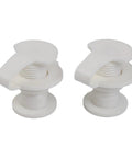 Camping Cooler Drain Stopper Kit With 1 Inch And 1.5 Inch Shaft Lengths Leak Proof PP Plastic Replacement With Washers for Outdoor Gear Repair in white.