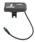 Electric Bike LED Power Display Panel For 22.2mm Handlebars Waterproof 5P Plug Dope Mod Meter For 36V E Bikes Scooters And More