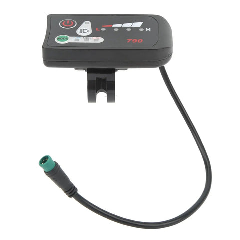 Electric Bike LED Power Display Panel For 22.2mm Handlebars Waterproof 5P Plug Dope Mod Meter For 36V E Bikes Scooters And More