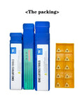 Packaging of 16 Piece Indexable Lathe Turning Tools Bit Set With Boring Bars And Tool Holders 5/16 In 3/8 In 1/2 In Shank Includes TCMT21.51 TCMT110204 Carbide Inserts For Steel And Cast Iron Machining