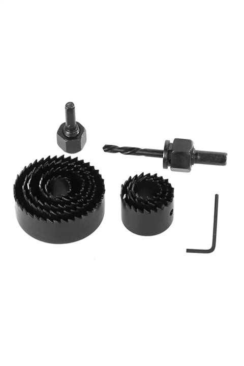 Super Duper Heavy Duty 11 Piece Hole Saw Kit W/ Case For Cutting Wood Plastic PVC Aluminum Thin Metal Sheets Includes Adapters To Make Your Next Project Quick And Easy With Premium High Carbon Steel Teeth, hole saws with adapters