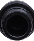 Close-up of Black Scubas DIN Tank Valve Dust Cover With Cord End Cap Regulator Port Protector for diving gear