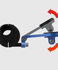 Side view of Out Front Bike Computer And GoPro Combo Mount For Garmin Edge Series showing adjustable angle mechanism.