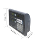 Heavy Duty 3 Axis DRO Kit Featuring Digital Calipers And Precision Linear Encoders For Lathe Milling Machines digital readout display with buttons.