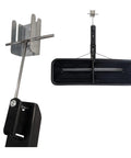 Tow Behind Wall Mount Bracket Kit For Lawn Care Attachments Space Saving Garage Organizer