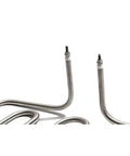 220V 3KW Stainless Steel Heating Element Kick Serious Heat Sauna Stove And Industrial Air Dry Oven Replacement Coil with L-shaped design.