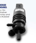 Windshield Washer Pump With Grommet For BMW And Mercedes Benz Washer Motor Replacement Replaces OEM 67128362154 67128377612