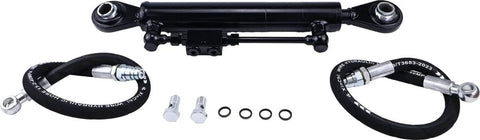 Adjustable Cat 2-2 Hydraulic Top Link With Locking Block, Includes Two Hoses And Two Way Check Valve Hydraulic Cylinder, Rugged Workhorse