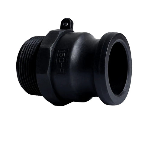 One And One Half Inch Camlock Fittings Type D And Type F Polypropylene Cam And Groove Hose Fitting Kit black male adapter