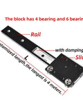 Dual Axis Linear Guide With Damping Wheel Slider For Precision Motion Systems And Automation 300 To 1400mm Adjustable Length Easy Install And Customization, rail and slider