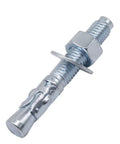 1/2 Inch By 3 Inch Wedge Anchor Set For Cement And Concrete Only, Zinc Plated Carbon Steel Heavy Duty Anchors With Screws And Lag Bolts