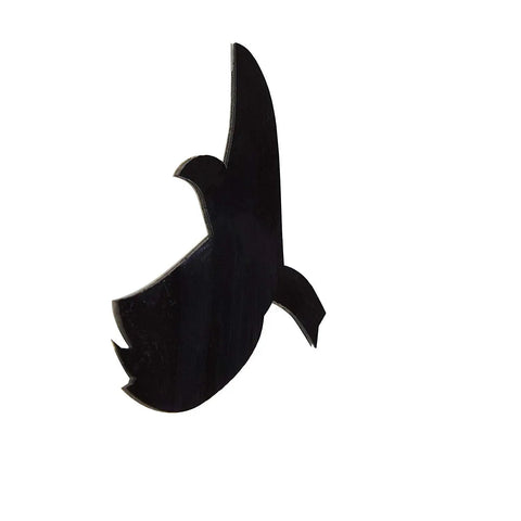 Side view of black piece from Acrylic 3D Tree Wall Sticker With Silver Leaves, Easy to Install DIY Home Decor Art Decal