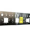 Platform Control Panel Decal Replacement Kit For Boom Lift Z-45/25 IC Models Z-45/25J IC Z-45/22 IC Built Tough With High Quality Components Pressure And Computer Tested For Dependable Performance And 6 Months Unlimited Warranty. black control panel decal sheet with cutouts