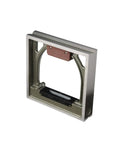 Precision Square Frame Spirit Level 250mm Ground Base for snappy bubble reset and crisp readings, solid one piece build.