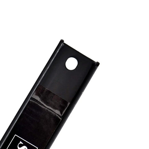 Close-up of Heavy Duty Magnetic Tool Holders 18 Inch 8 Pack With Mounting Brackets And S Hooks Wall Mount Magnetic Bar Rack end.