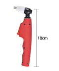 PT31 Air Plasma Cutting Torch Head Heavy Duty High Frequency 40A Red Handle Includes Long Electrode Long Tip 1.1 Swirl Ring Shield Cup Kit