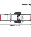 Axial SCX10 1/10 Carbon Fiber Low Center Of Gravity Chassis Frame Rails Kit dimensions and weight 196g