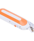 Heavy Hitter Cordless Electric Fabric Scissors Rechargeable Power Cutting Shears With Ergonomic Handle For No Sweat Sewing Tasks, showing blade and ergonomic design.