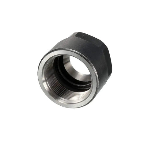 ER16 A M19 Collet Nut For CNC Milling Chuck Holder Lathe Replacement Hex Clamping Nut Cast Steel 13mm Hole side view