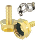 3/8 Inch Garden Hose Repair Kit With Brass Mender Ends Male And Female Connectors And Clamps For Leak Proof Outdoor Watering
