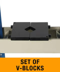 V-blocks for 10 Ton Hydraulic H Frame Shop Press Workhorse For Metalworking With 13.5 Inch Opening And 7 Inch Stroke