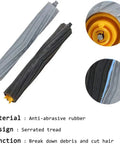 Replacement Parts Kit For Roomba 800 900 Series Vacuum Cleaners With 2 Debris Extractors showcasing serrated tread design