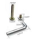 6mm Inline Skate Shaft Hex Socket Screws Replacement Kit With 50mm Axles And Installation Tools includes screw, axle, and wrench.