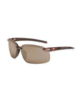 Crossfire ES5 Safety Glasses With Brown Frame HD Brown Mirror Lenses Pack Of 12 For All Day Comfy And Tough Polycarbonate Lenses