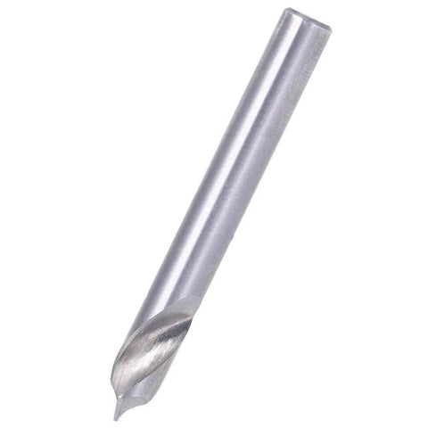 Drill bit, tungsten steel twist, side view for metalworking