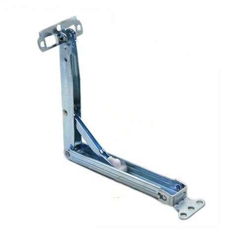 Two Pack Desktop Adjuster Brackets For Lifting Painting Tables showing metal hardware hinge with hydraulic buffer.