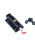 Beefy Stainless Steel Spring Loaded Latch Pin Door Bolt Lock Black Sliding Barrel Latch With Screws Heavy Duty Security Lock