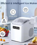 Quick Chill Countertop Ice Maker With Automatic Self Cleaning And Flexible Cube Options Generating Twenty Six Pounds For Instant Refresh.