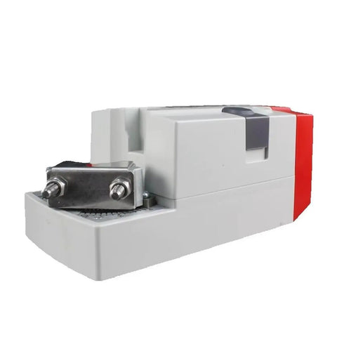 Heavy Duty 20Nm Damper Actuator For Hvac Ventilation 24V Ac Dc Powered Airflow Controller Motor side view with metallic fittings.