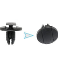 Close-up of 20 Piece Engine Compartment Trim Clip Fasteners for Porsche Cayenne 2011 to 2018, showcasing heat resistant plastic clips.