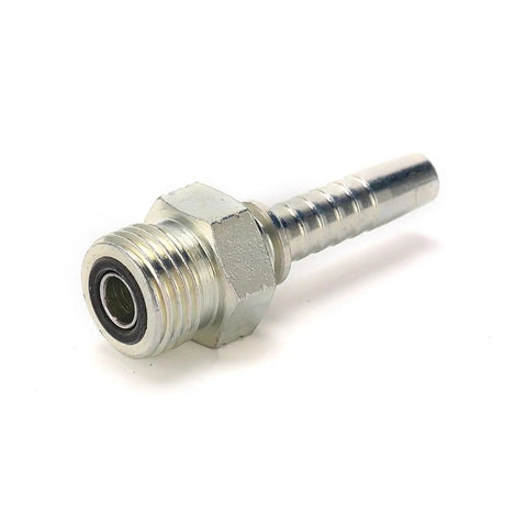 100 Pack ORFS Male Threaded O Ring Seal Hydraulic Hose Fittings Set For Female 13 By 16 By 12 DN R1 R2 1SN 2SN High Pressure Hydraulic Line Connectors With Leak Free O Ring Seals, single steel fitting