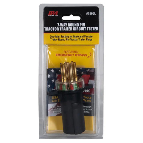 7 Way Round Pin Tractor Trailer Circuit Chaser On Road Testing Tool For Turn Signals Hazard Lights Brake Lights And More