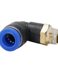 1/8 Inch L Fitting Connector Tube For 8mm OD Tire Changer Machines Pro Grade High Pressure Quick Connect Heavy Duty Steel Easy Install 10 Pack