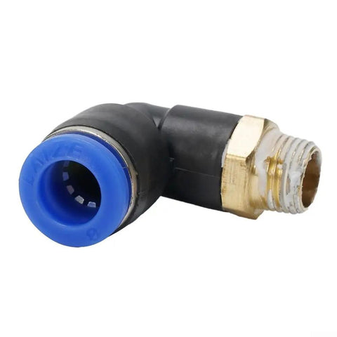 1/8 Inch L Fitting Connector Tube For 8mm OD Tire Changer Machines Pro Grade High Pressure Quick Connect Heavy Duty Steel Easy Install 10 Pack