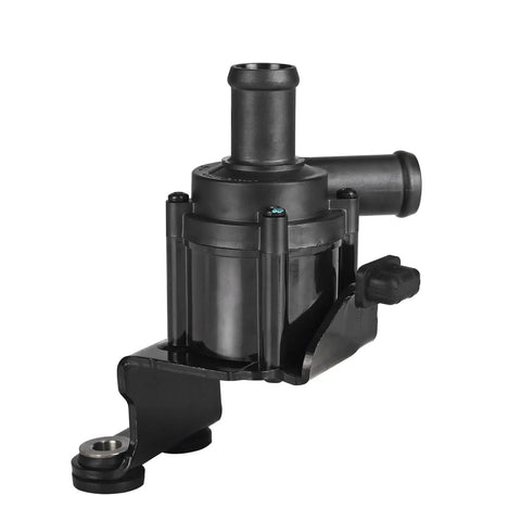 Auxiliary Electric Water Pump For Engine Cooling System Direct Bolt On Replacement DS7G8C419CB, black plastic construction, side view.