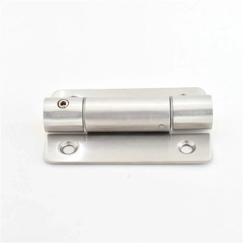 Heavy Duty Stainless Steel 304 Self Closing Door Spring Hinges Top Shelf Hardware, detailed view of one hinge.
