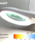 LED Magnifying Lamp With Clamp, 1,200 Lumens, 5-Inch Glass Lens, 2.25x Magnification (5-Diopter), Cool White Light Close-up